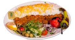 Amanzingly delicious Kebab Chenjeh, order now from Persian Grill!